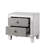Two-Tone Finish Nightstand With 2 Drawers-781753760