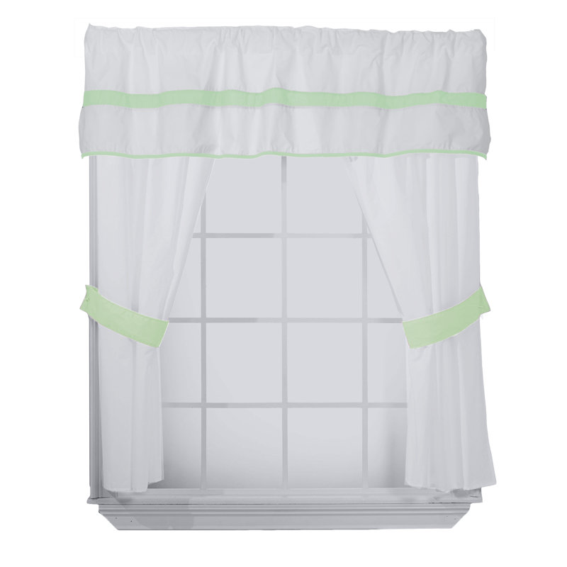 Cotton Blend Curtain/Drape, Mint