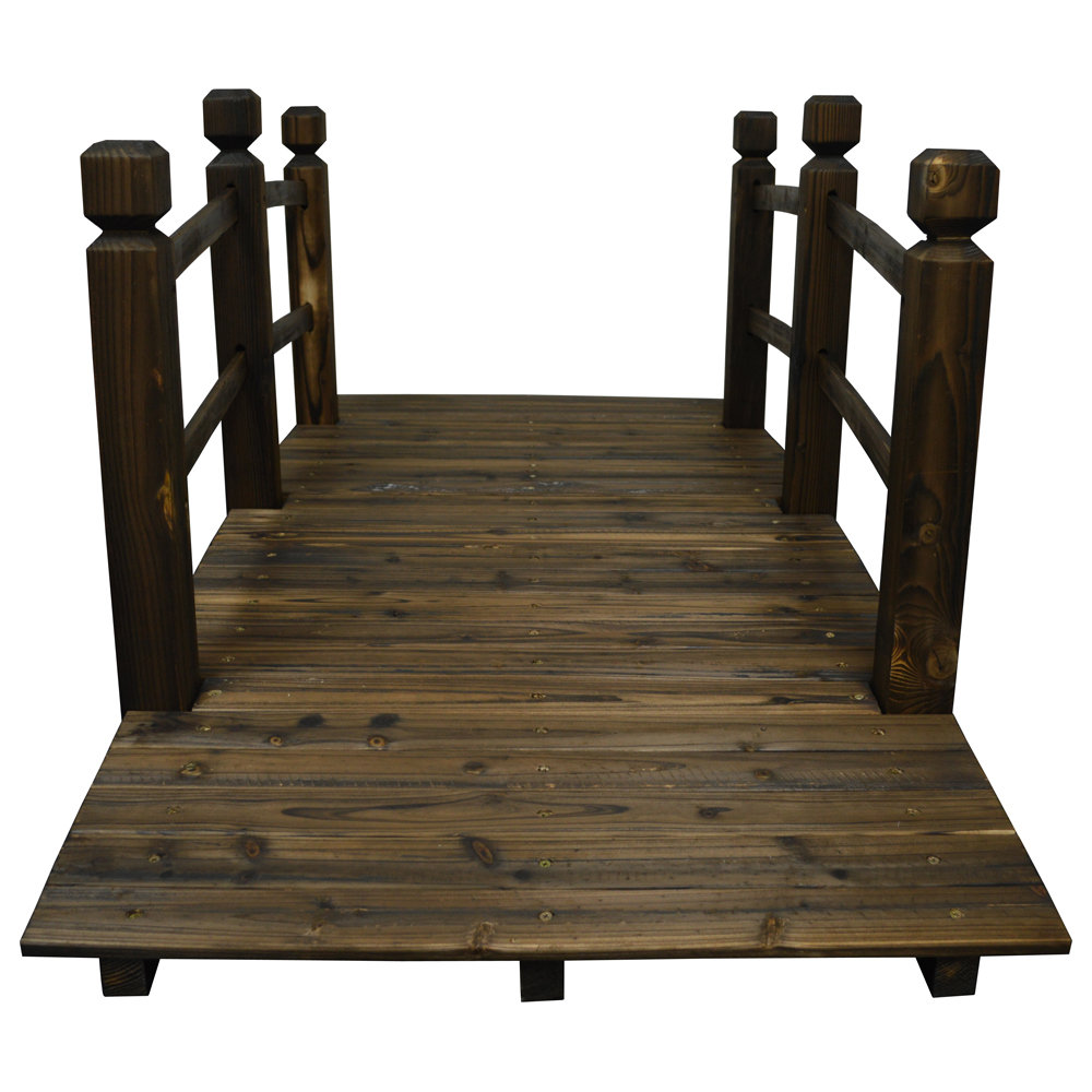 Morefield Wooden Garden Bridge