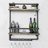 Industrial Pipe Shelf with Personalized Wine Rack, Handmade from 100% Spruce Wood & Metal, 23.6 x 26.4 x 6.7 inches | Wall-Mounted Design, Black & Walnut Finish | Supports Up to 16.4 lbs, Perfect for Home Decor