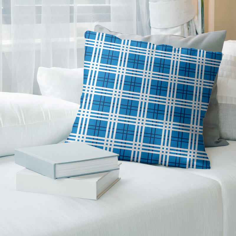 Housse de coussin d'extérieur carré R-Baltimore Football, 20 po x 20 po, Polyester/ Bourre en polyester