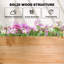 Outsunny Garden Planter with Trellis, Natural-1897594211