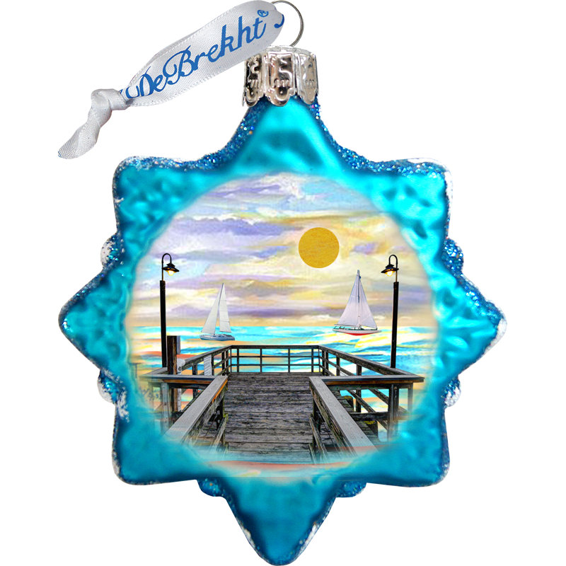 Keepsake 4'' Handmade Glass Holiday Shaped Ornament
