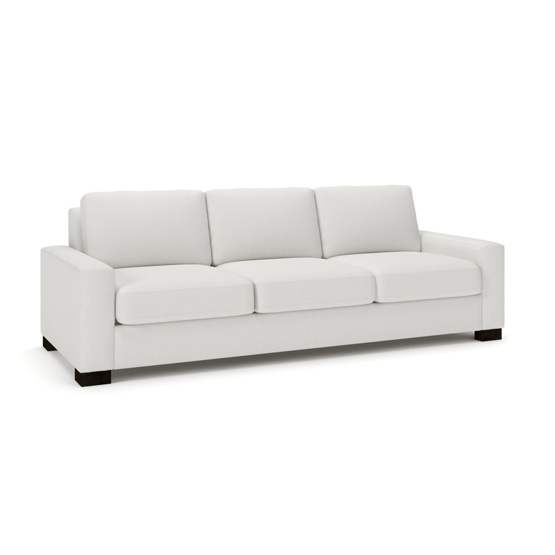 Canapé rembourré 100 po Jonie, Natté Macarena beige