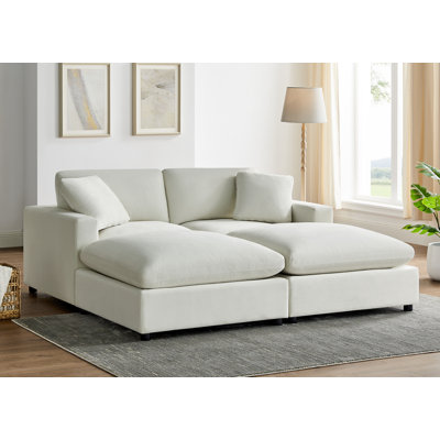 Vinessa 4-Piece Modular Down-Filled Sectional 