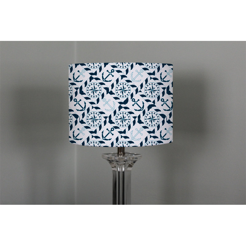 Cotton Drum Lamp Shade ( Uno ), 22cm H x 25cm W x 25cm D