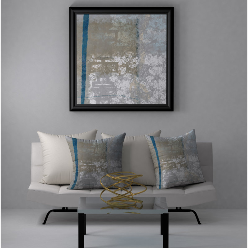 Abstract Throw Pillow, 20" H x 20" W