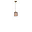 Élégant lustre en métal doré, hauteur réglable, 31,5 po x 6,7 po | Plaque de base de 5,9 po de diamètre, 1 x douille E27 (40 W maximum) | Idéal pour le salon, la salle à manger et le vestibule, design élégant, capuchon en verre, utilisation intérieure seulement-443258280-443258283