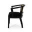 Ensemble de chaises de salle à manger à accoudoirs en velours l 23,5 po x P 21,5 po x H 30,5 po Christopher Knight Home (ensemble de 2)