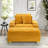 Corduroy Single Sofa With One Pillow, Two Throw Pillows, A Footstool And Two Storage Spaces.-1898246212