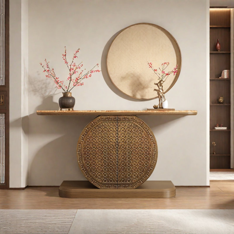 Console Retro Classical Art, H 35,43 po x l 59,06 po x P 15,75 po