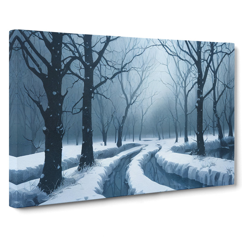 Awesome Winter Forest - Wrapped Canvas, 35cm H x 50cm W x 3cm D
