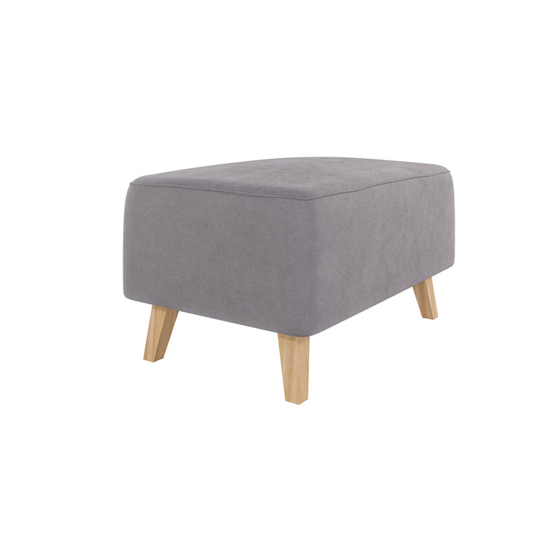  Scandinavian Footstool, Grey