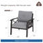 Ensemble de 2 fauteuils d'extérieur en métal avec coussins-129533479