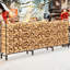 Alyviah 344.9 cm W Metal Log Rack