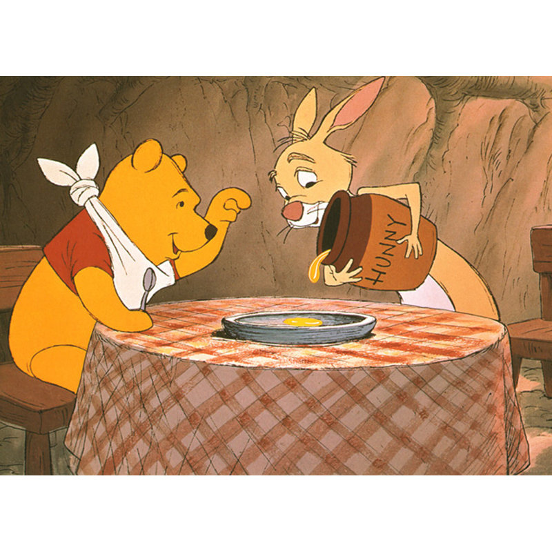 Ourson et lapin, H 13 po x l 18 po