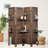 Ventimiglia Rustic Shutter 4-panel Room Divider W/ Shelve-1927260066-1931105635