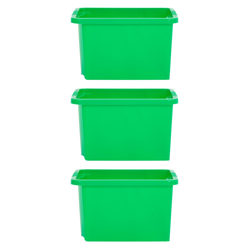 Stack & Store Box, 24 qt, Green