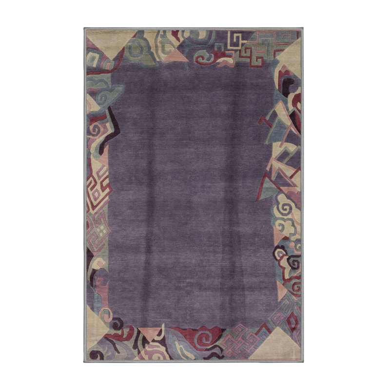 Tapis multicolore à motif abstrait Milamarie, Rectangle 8 pi x 10 pi