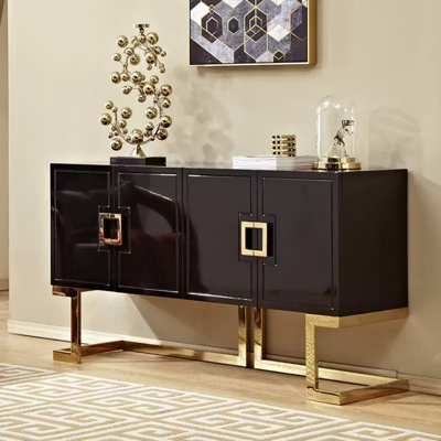 Buffet noir simple