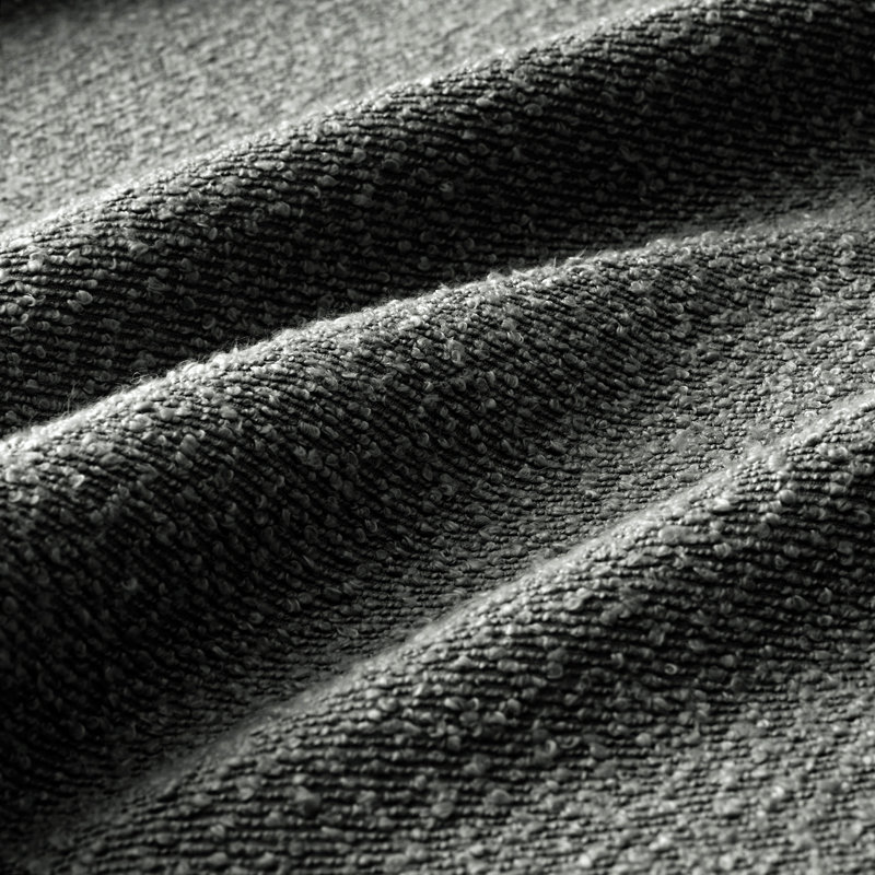 Canapé-lit 2 places en tissu Boucle, Gris foncé