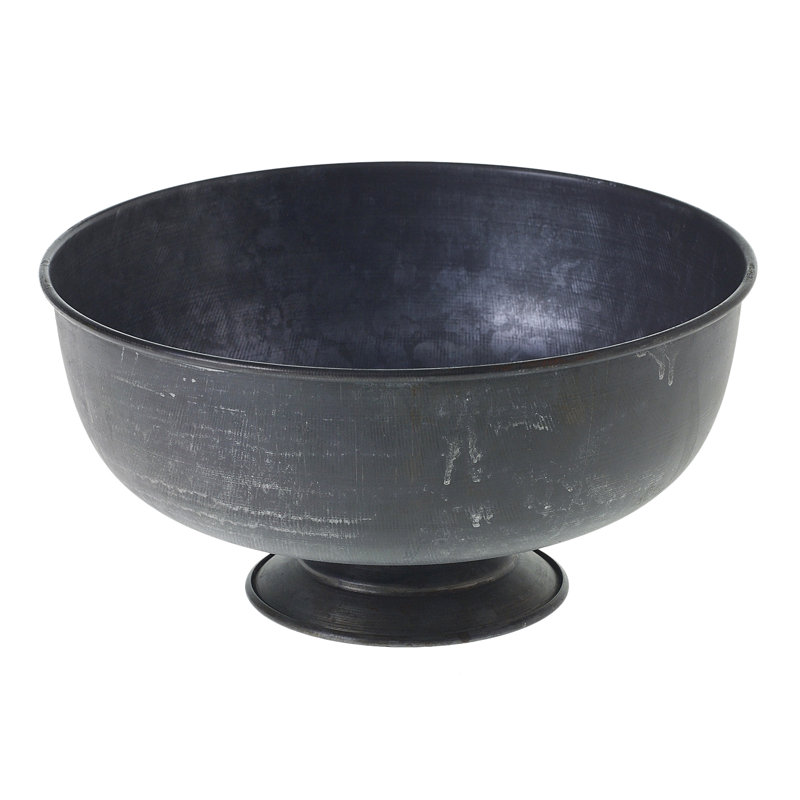 Handmade Metal Table Vase, 5" H x 10.25" W x 10.25" D