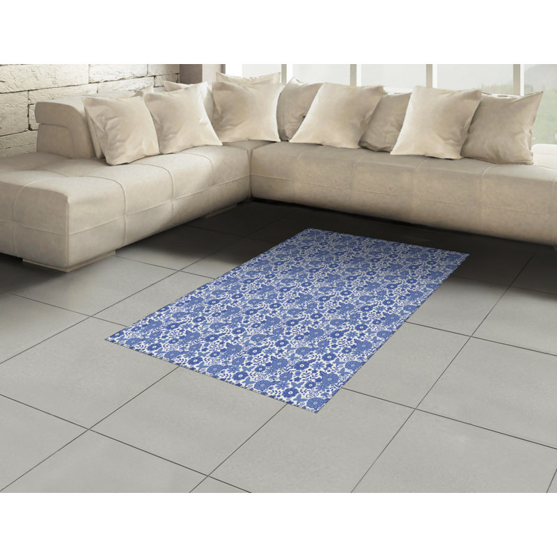 Katarina Floral Hand Woven Area Rug, Rectangle 120 x 180cm