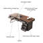 Bureau moderne en bois massif 55,12 po-713742808
