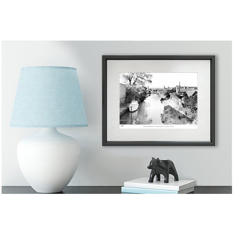 Polesworth, Coventry Canal 1963 by Francis Frith - Single Picture Frame Print, 60cm H x 80cm W x 2.3cm D