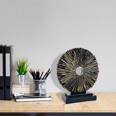 Statue abstraite de décoration de bureau, ensemble 1 pièce, parfaite pour le bureau, la chambre à coucher et le présentoir de table