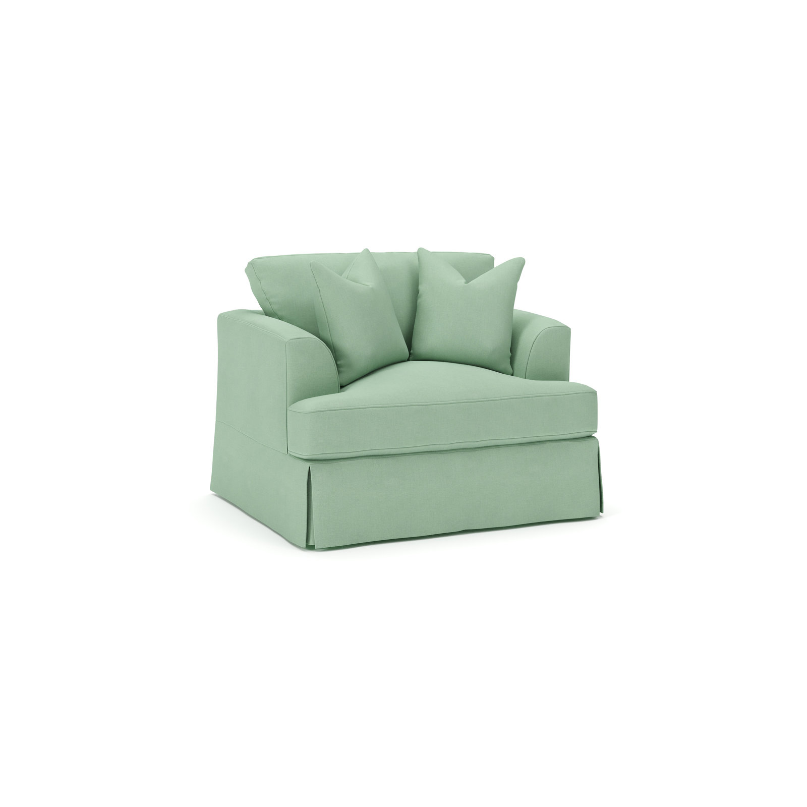 Lucia Upholstered Armchair, Bayou Spray Canvas