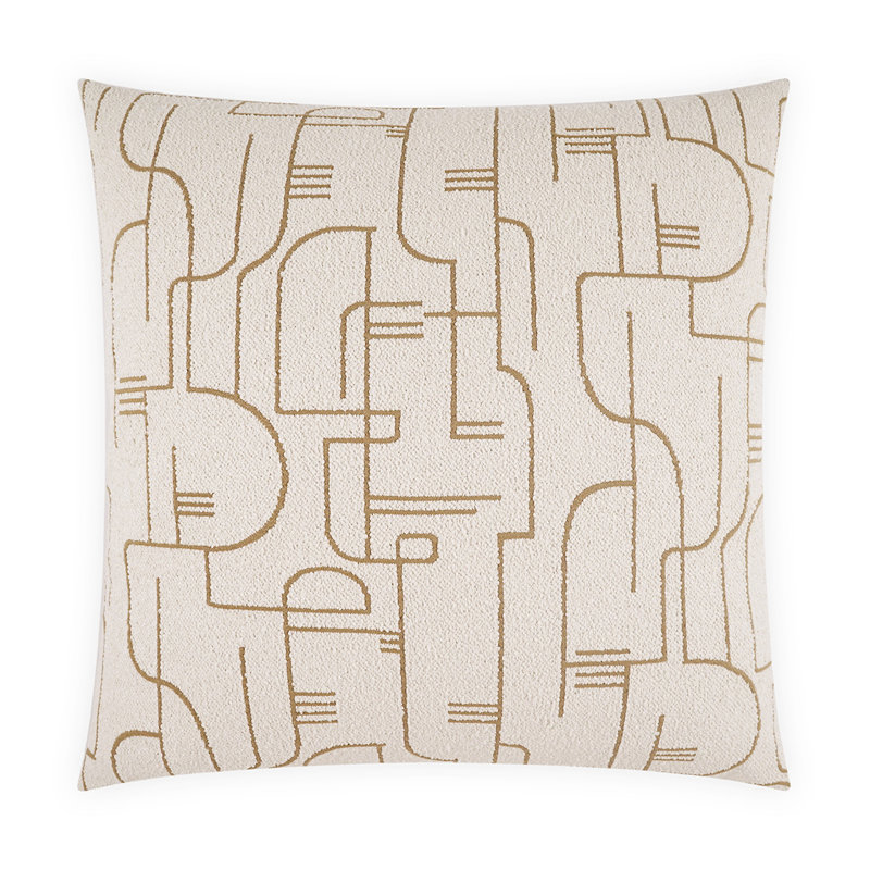 Lloyd Square Pillow Cover & Insert, Tan, Square 20"