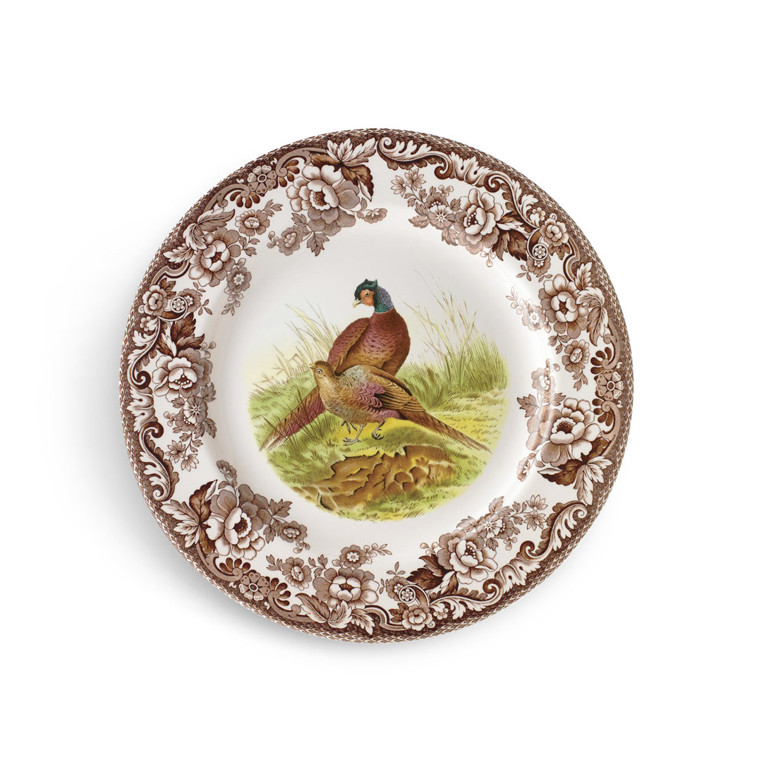 Spode Woodland Soup Plate 9" Pheasant Spode