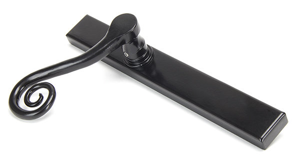 Monkeytail Multipoint Lock Door Handle, Left, Black