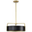 Luminaire suspendu tambour 4 lumières Malwine-88590726