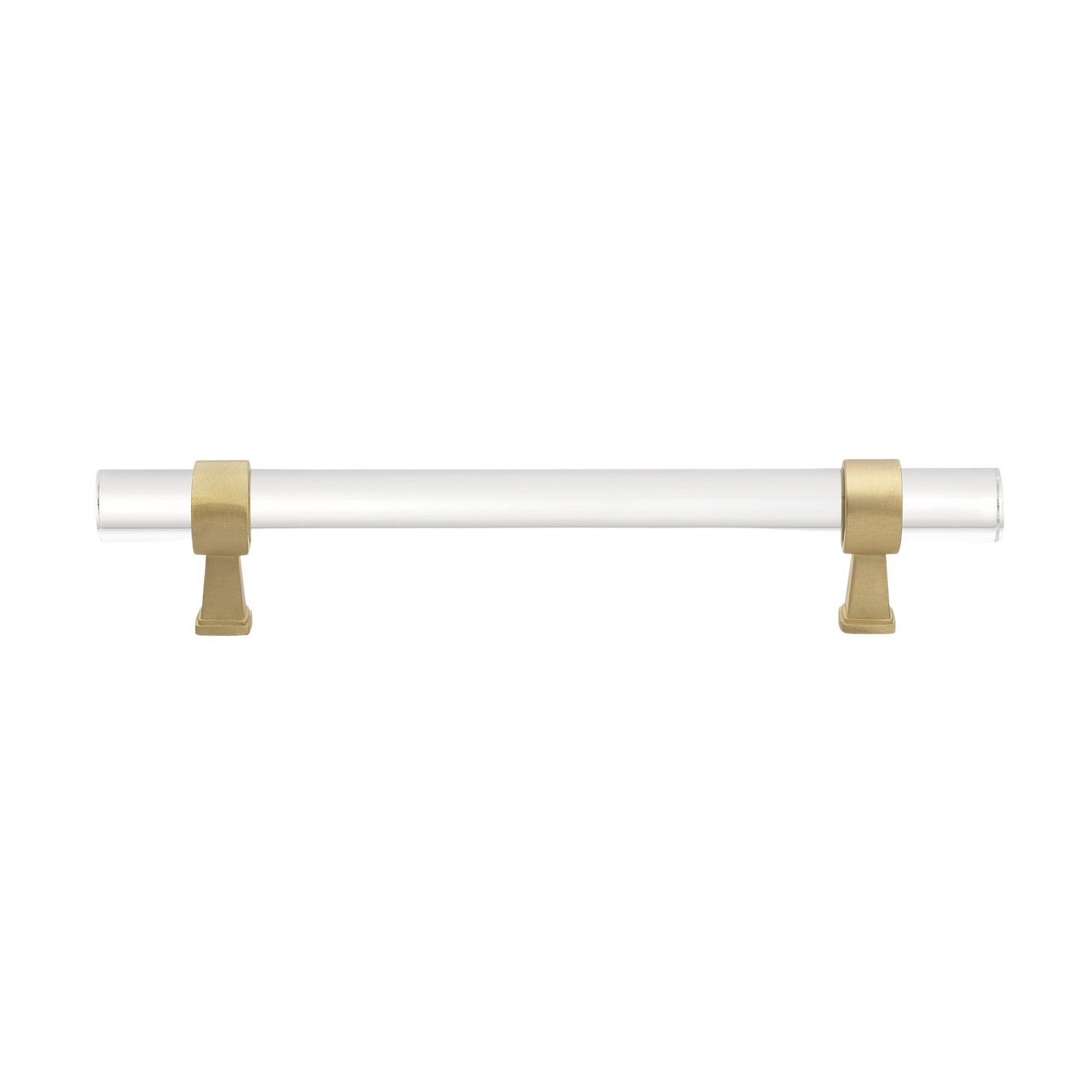 Center to Center Acrylic Bar Pull, Satin Gold, 5.0625"