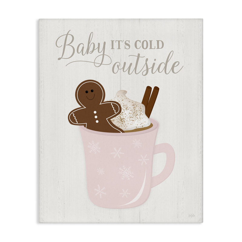 Cold Outside Cocoa Canvas Wall Art by Natalie Carpentieri, 20" H x 16" W