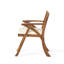 Chaise de salle à manger d'extérieur en bois Hermosa KD avec coussins (ensemble de 2)-1434879138-1434879139