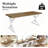 70.87 Inch Industrial Dining Table For 6-8 People Rectangular  Solid Wood Top With Metal Frame, Rectangular Kitchen & Dining Room Table-1505648817-1505648822
