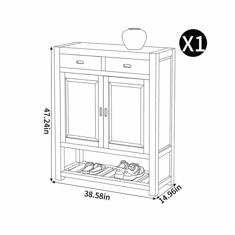 Armoire à chaussures simple de style chinois
