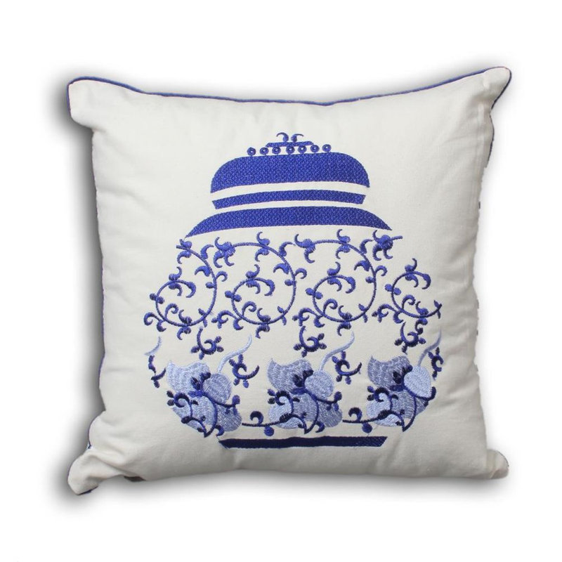  Coussin décoratif en coton 2 arbres, Plumes
