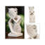 Sculpture Novica, garçon endormi et grès