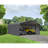 Steel Carport With 3 Wall Kits, 20X24X07-113506824