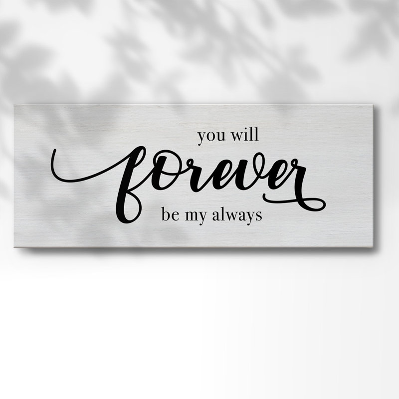 Toile tendue Forever Always-Gallery, H 24 po x l 60 po x P 1,5 po