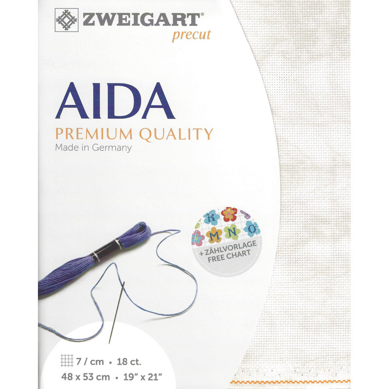 Prune Zweigart Fein-Aida 18 dunes rétro 3793/1079