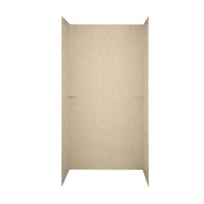 48'' W 36'' D 72'' H Glue Up Solid Surface Wall