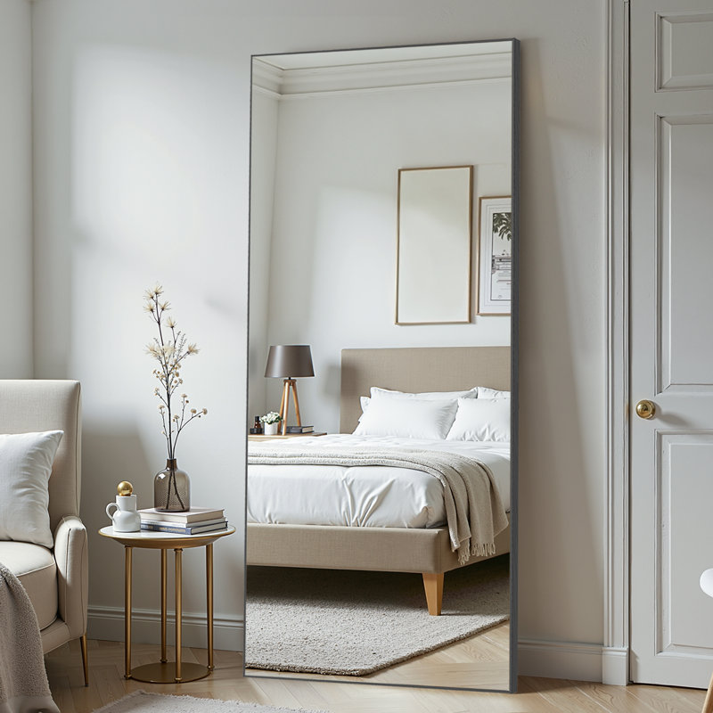 Miroir de salle de bain Arlena, 71 po x 34 po, Noir