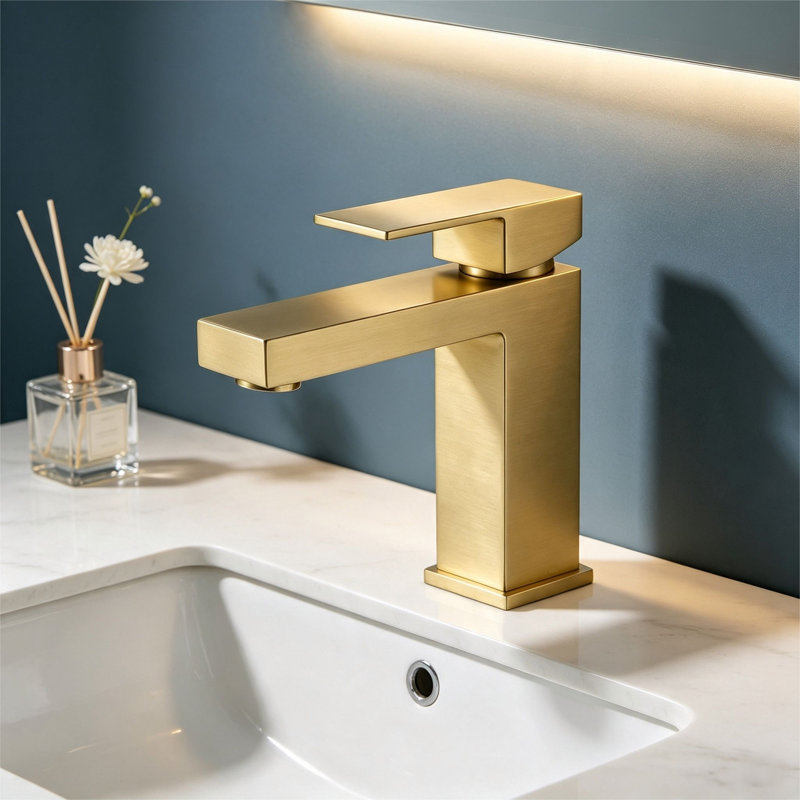 Topcraft Single Handle Single Hole Bathroom Sink Faucet