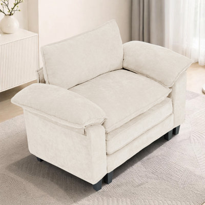 Fauteuil d'appoint rembourré Modern Comfy