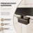 44-48 in. W x 71 in. H Pivot Semi-Frameless Sliding Shower Door in Matte Black with Rain Glass-108624634-123398577